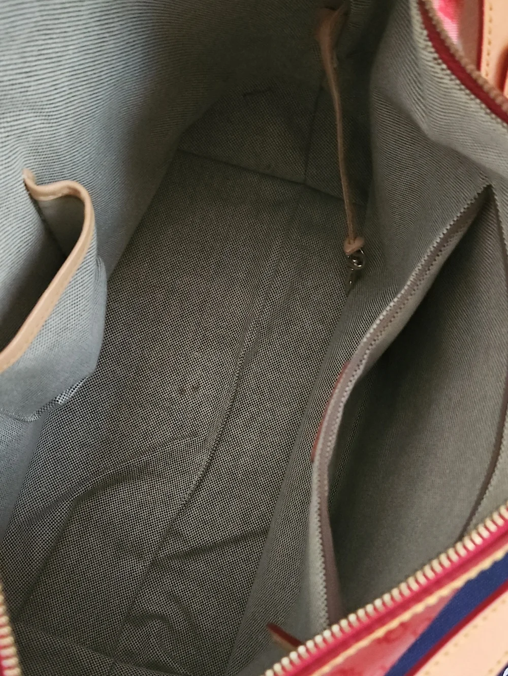 Dooney & Bourke Red Signature Logo Canvas Satchel with Matching Wristlet